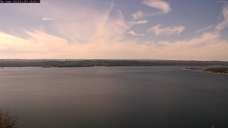 Lake Travis webcam, November 23, 2015 2:10 PM CT