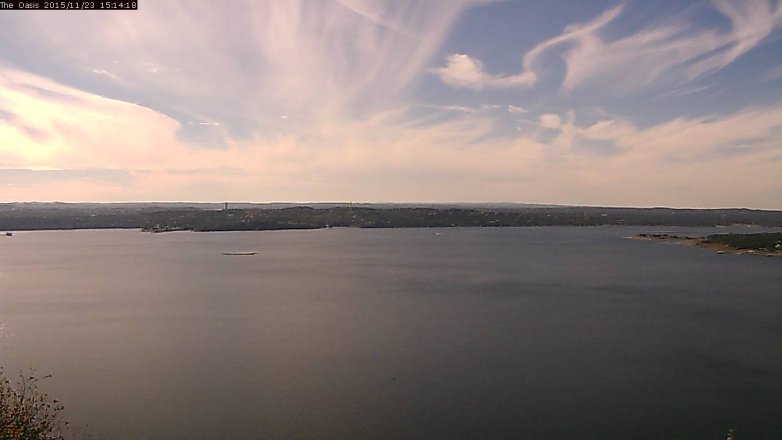 Lake Travis webcam, November 23, 2015 2:20 PM CT