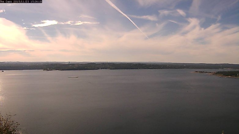 Lake Travis webcam, November 23, 2015 2:30 PM CT