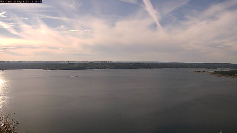 Lake Travis webcam, November 23, 2015 2:45 PM CT
