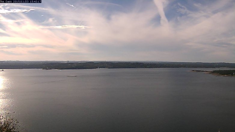 Lake Travis webcam, November 23, 2015 2:50 PM CT
