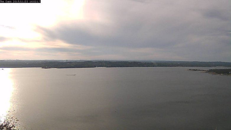 Lake Travis webcam, November 23, 2015 3:10 PM CT