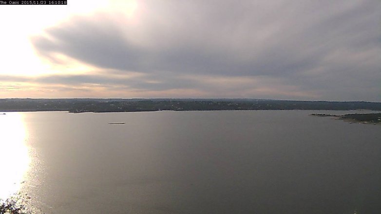 Lake Travis webcam, November 23, 2015 3:15 PM CT