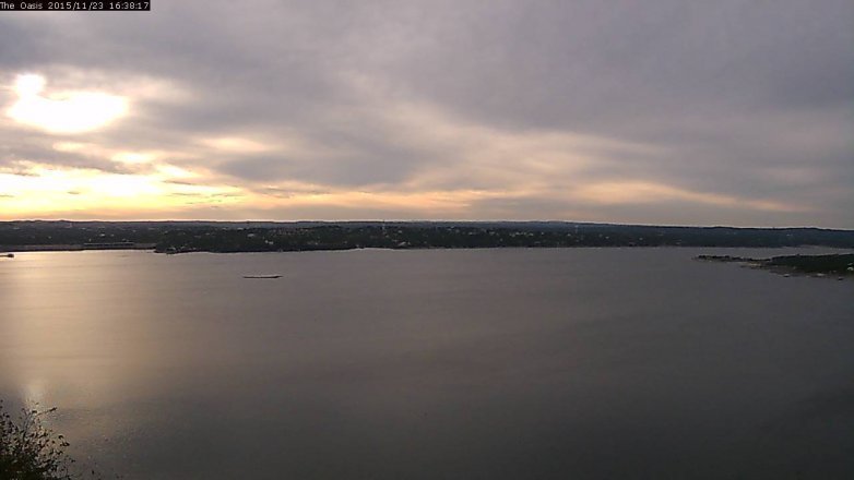 Lake Travis webcam, November 23, 2015 3:45 PM CT