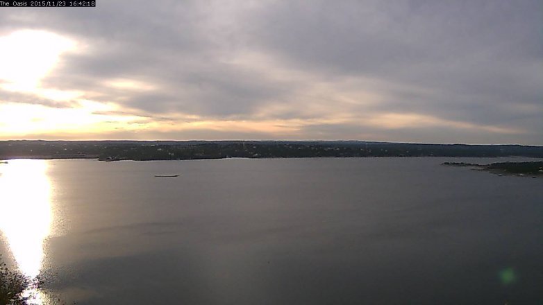 Lake Travis webcam, November 23, 2015 3:50 PM CT