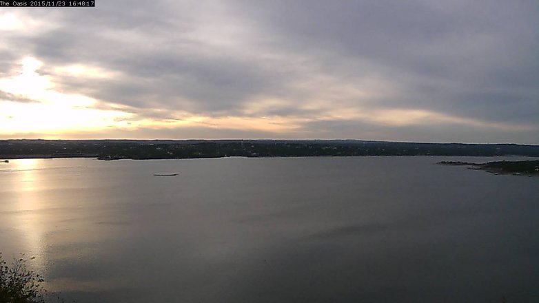 Lake Travis webcam, November 23, 2015 3:55 PM CT