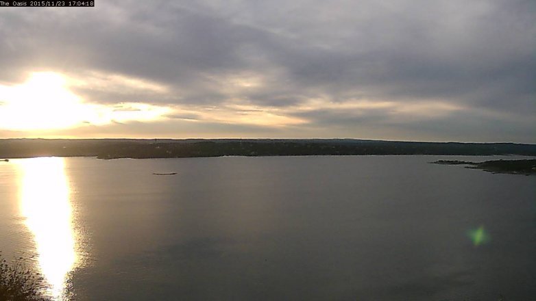 Lake Travis webcam, November 23, 2015 4:10 PM CT