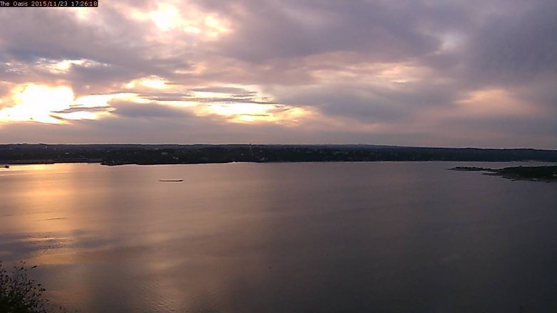 Lake Travis webcam, November 23, 2015 4:35 PM CT