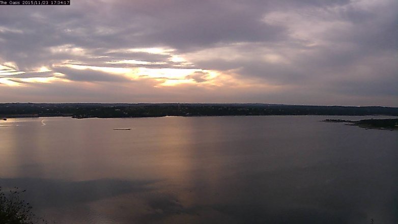 Lake Travis webcam, November 23, 2015 4:40 PM CT