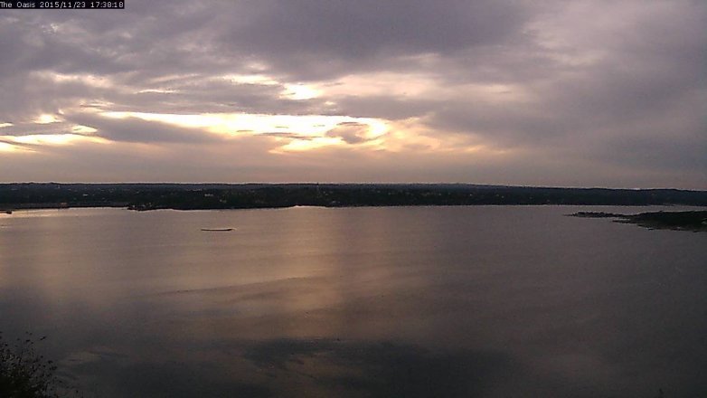 Lake Travis webcam, November 23, 2015 4:45 PM CT