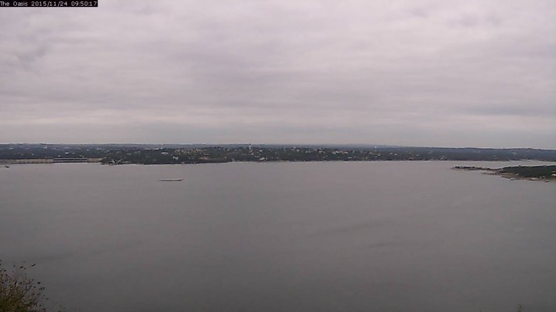 Lake Travis webcam, November 24, 2015 9:00 AM CT