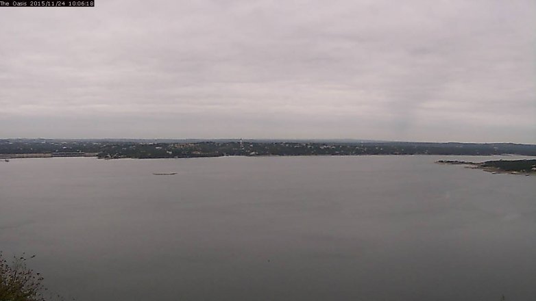 Lake Travis webcam, November 24, 2015 9:10 AM CT