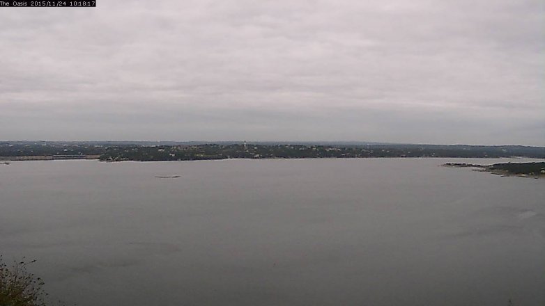 Lake Travis webcam, November 24, 2015 9:25 AM CT