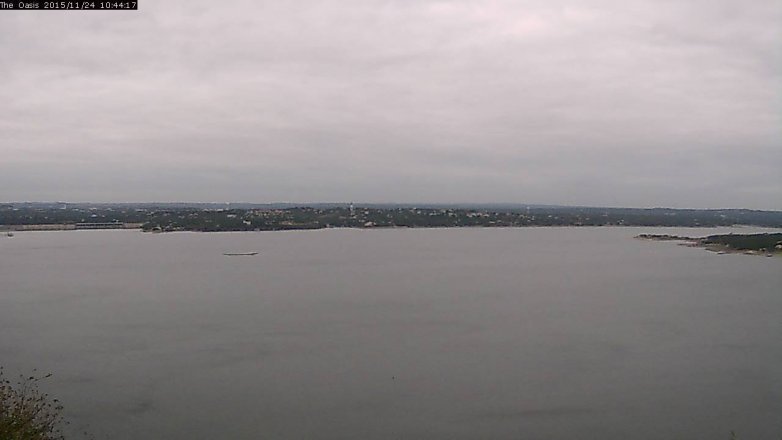 Lake Travis webcam, November 24, 2015 9:50 AM CT