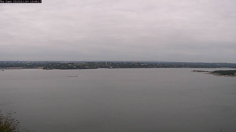 Lake Travis webcam, November 24, 2015 9:55 AM CT