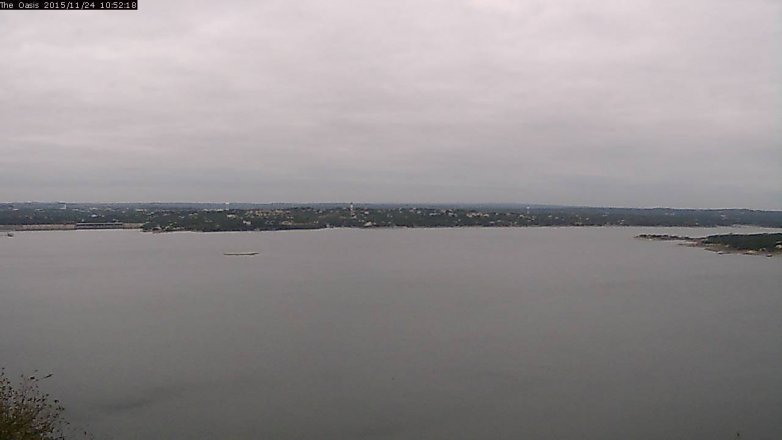 Lake Travis webcam, November 24, 2015 10:00 AM CT