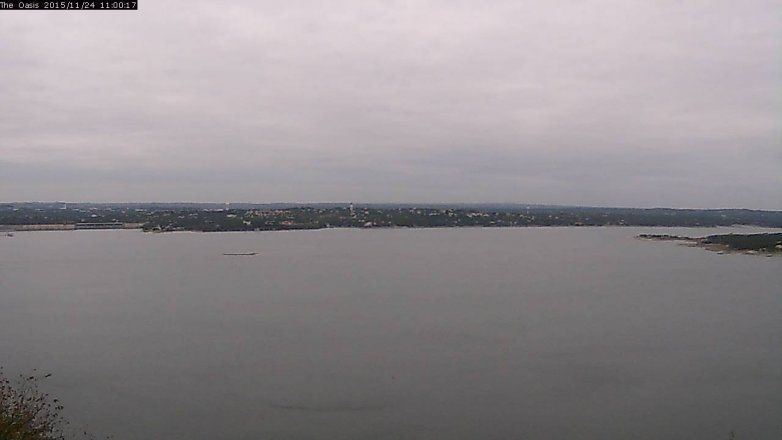 Lake Travis webcam, November 24, 2015 10:05 AM CT