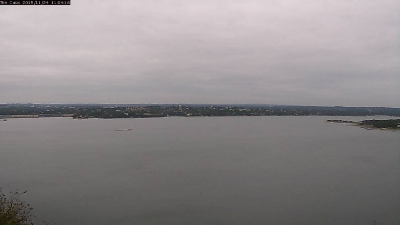 Lake Travis webcam, November 24, 2015 10:10 AM CT