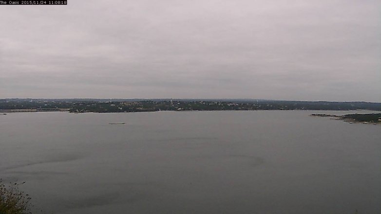 Lake Travis webcam, November 24, 2015 10:15 AM CT
