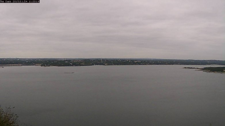 Lake Travis webcam, November 24, 2015 10:30 AM CT