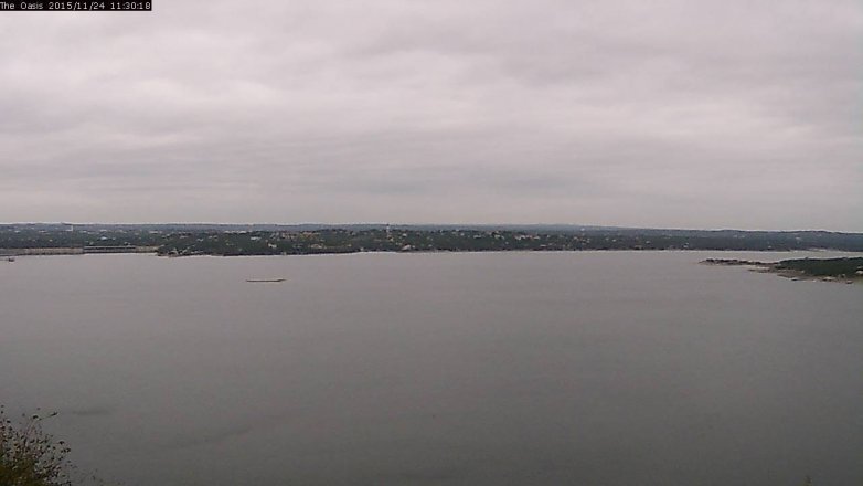 Lake Travis webcam, November 24, 2015 10:35 AM CT