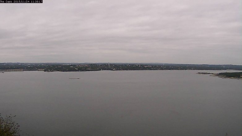Lake Travis webcam, November 24, 2015 10:45 AM CT