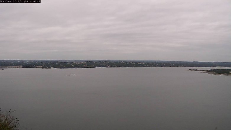 Lake Travis webcam, November 24, 2015 10:50 AM CT
