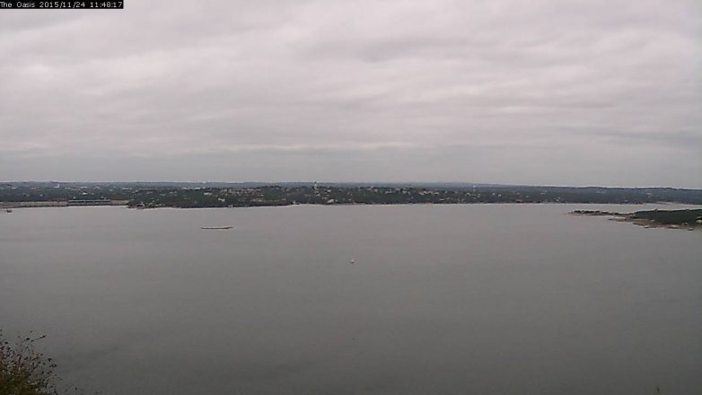 Lake Travis webcam, November 24, 2015 10:55 AM CT