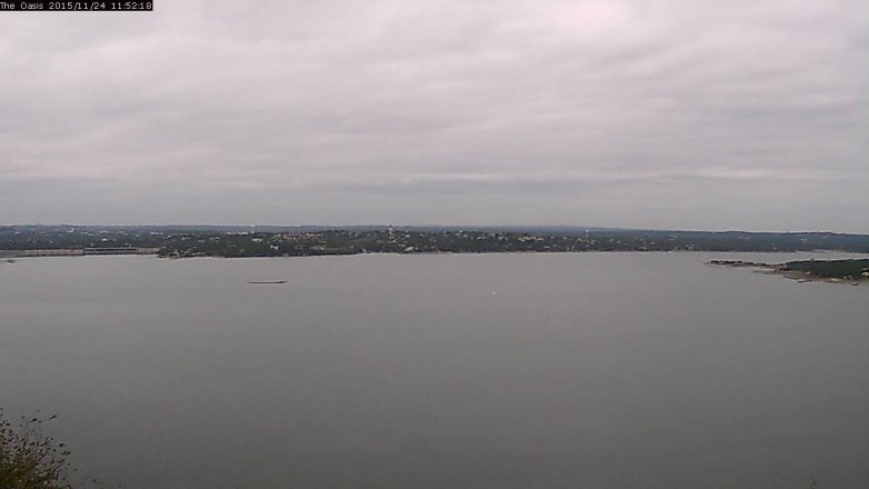 Lake Travis webcam, November 24, 2015 11:00 AM CT