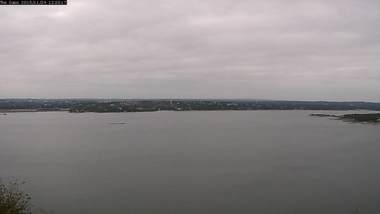 Lake Travis webcam, November 24, 2015 11:25 AM CT