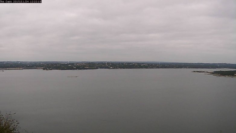 Lake Travis webcam, November 24, 2015 11:30 AM CT