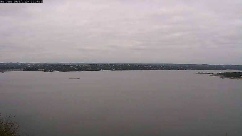 Lake Travis webcam, November 24, 2015 11:40 AM CT