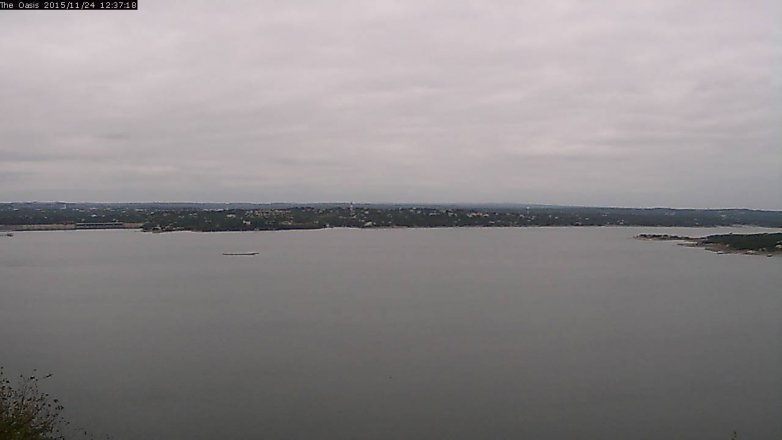 Lake Travis webcam, November 24, 2015 11:45 AM CT