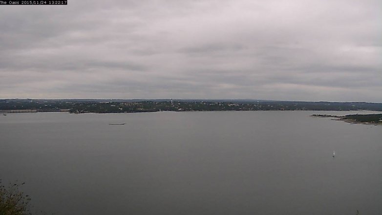 Lake Travis webcam, November 24, 2015 12:30 PM CT