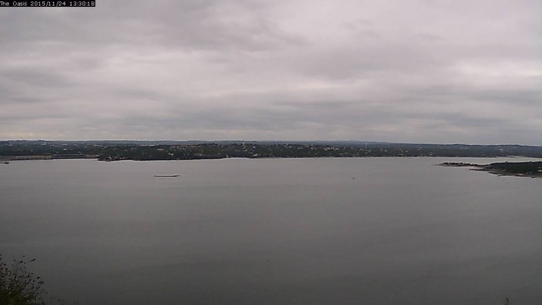 Lake Travis webcam, November 24, 2015 12:35 PM CT