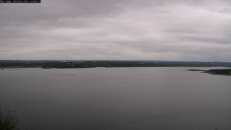 Lake Travis webcam, November 24, 2015 12:50 PM CT