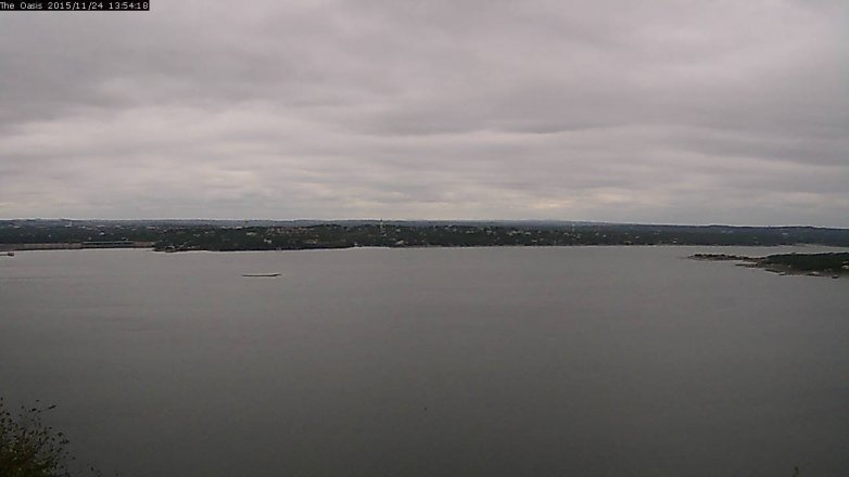Lake Travis webcam, November 24, 2015 1:00 PM CT