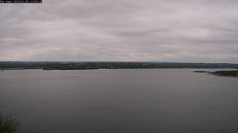 Lake Travis webcam, November 24, 2015 1:05 PM CT
