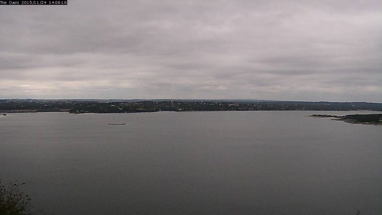 Lake Travis webcam, November 24, 2015 1:10 PM CT
