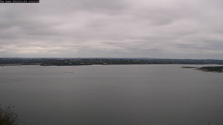 Lake Travis webcam, November 24, 2015 1:20 PM CT