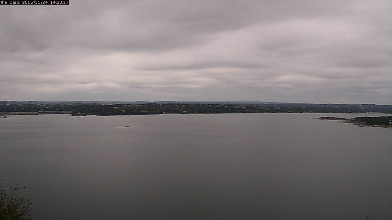 Lake Travis webcam, November 24, 2015 1:25 PM CT