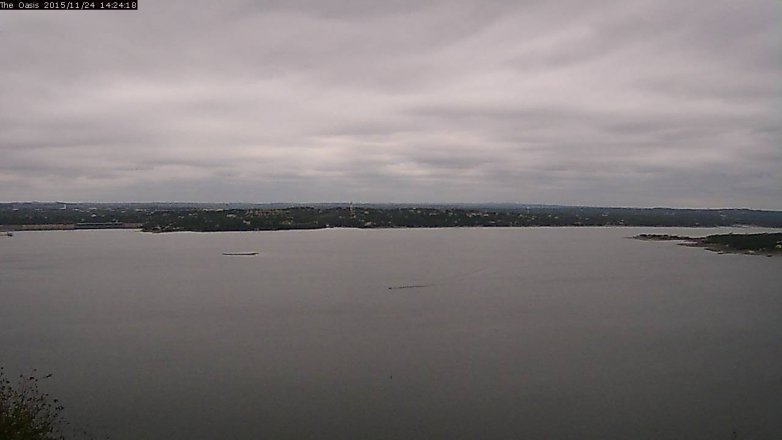 Lake Travis webcam, November 24, 2015 1:30 PM CT