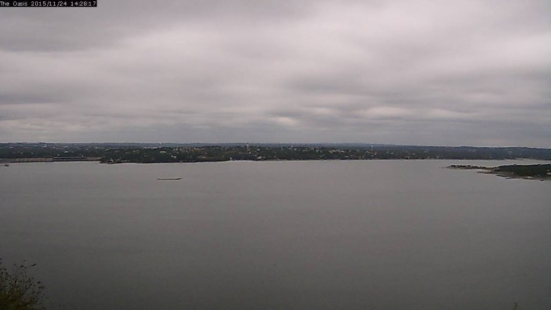 Lake Travis webcam, November 24, 2015 1:35 PM CT