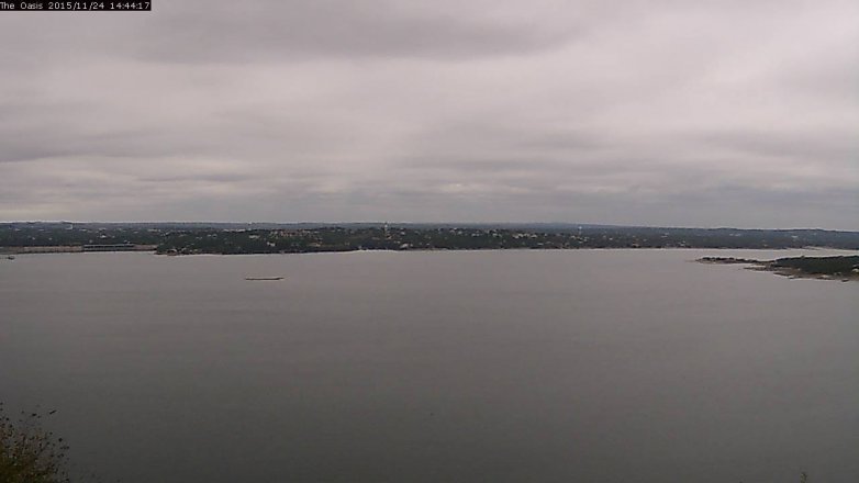Lake Travis webcam, November 24, 2015 1:50 PM CT
