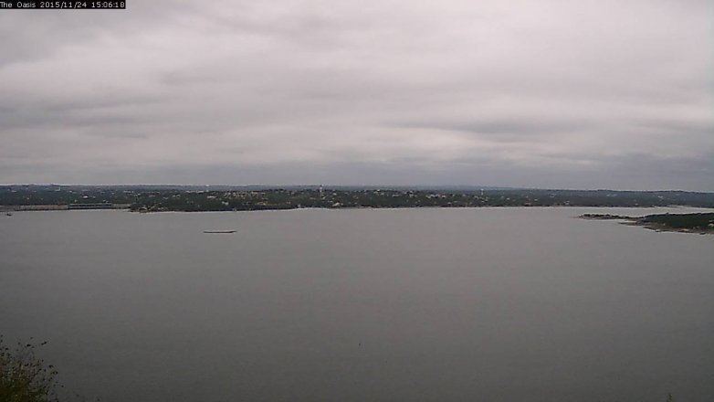 Lake Travis webcam, November 24, 2015 2:10 PM CT