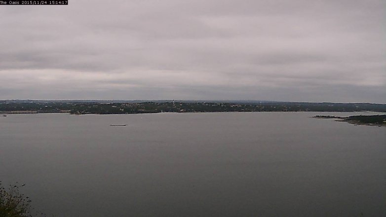 Lake Travis webcam, November 24, 2015 2:20 PM CT