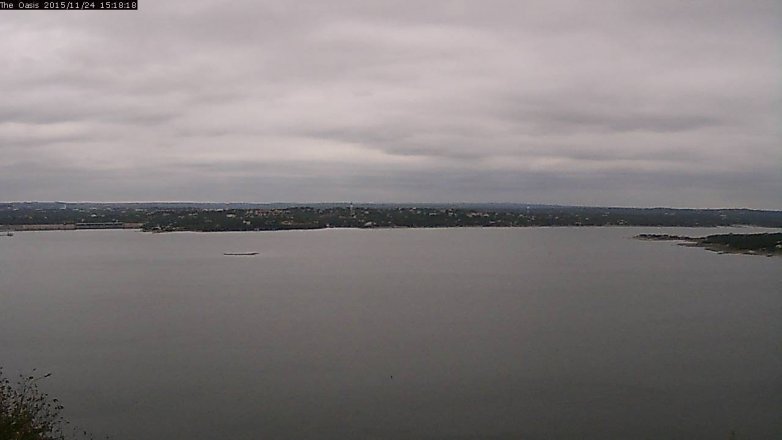 Lake Travis webcam, November 24, 2015 2:25 PM CT