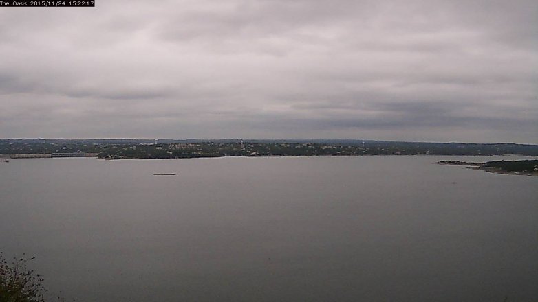 Lake Travis webcam, November 24, 2015 2:30 PM CT