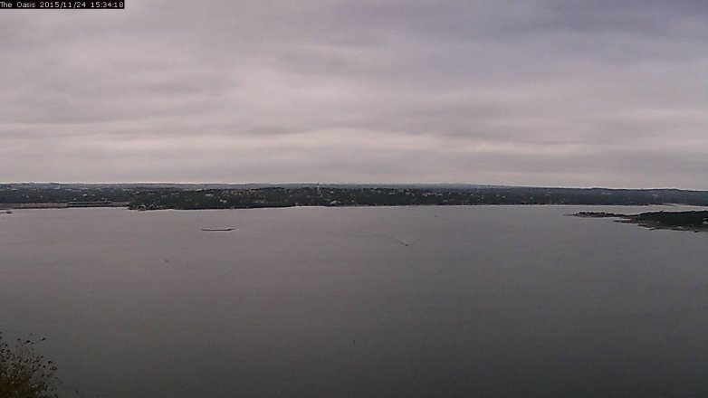Lake Travis webcam, November 24, 2015 2:40 PM CT