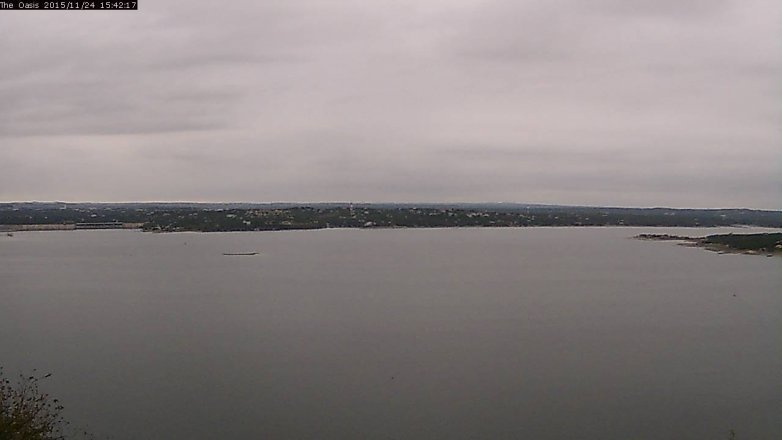 Lake Travis webcam, November 24, 2015 2:50 PM CT